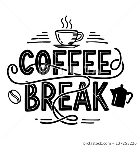 coffee design over white background vector illustration 137255226