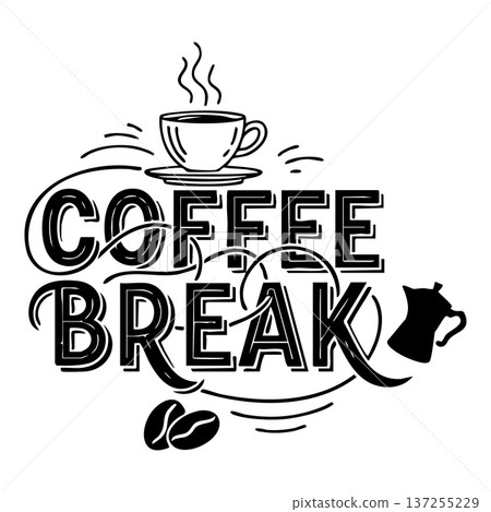 coffee design over white background vector illustration coffee design over white background vector illustration 137255229