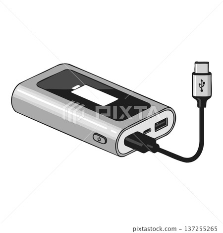 black usb cable isolated on white background 137255265