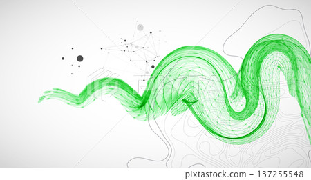 The abstract wave is made in a frame style. Template for science and technology presentation. The abstract wave is made in a frame style. Template for science and technology presentation. 137255548