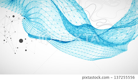 The abstract wave is made in a frame style. Template for science and technology presentation. The abstract wave is made in a frame style. Template for science and technology presentation. 137255556