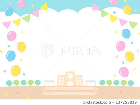 Sports day background illustration 137255839