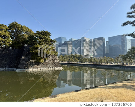 Around the Imperial Palace in March, Tokyo 137256706