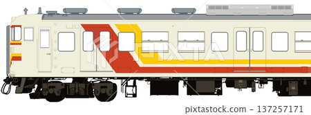 Pixel art of the Niigata area 115 series train (old Yahiko Line color: late-period reproduction) 137257171