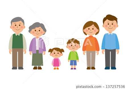 Image of a three-generation family 137257536