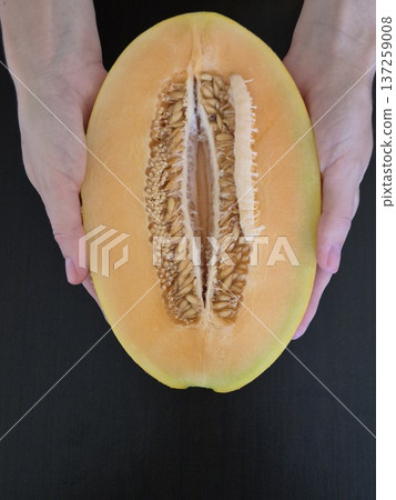 large yellow melon large yellow melon 137259008