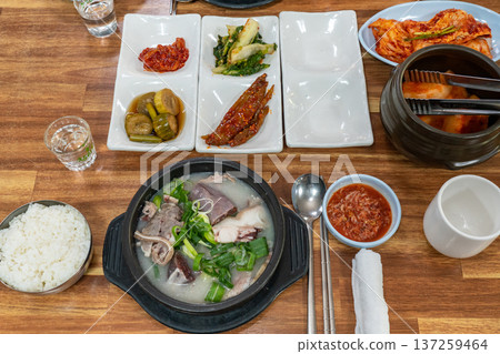 Traditional Korean Sundae Soup Bowl Traditional Korean Sundae Soup Bowl 137259464