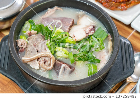 Traditional Korean Sundae Soup Bowl Traditional Korean Sundae Soup Bowl 137259482