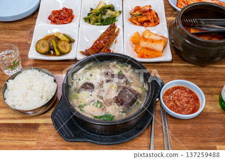 Traditional Korean Sundae Soup Bowl Traditional Korean Sundae Soup Bowl 137259488