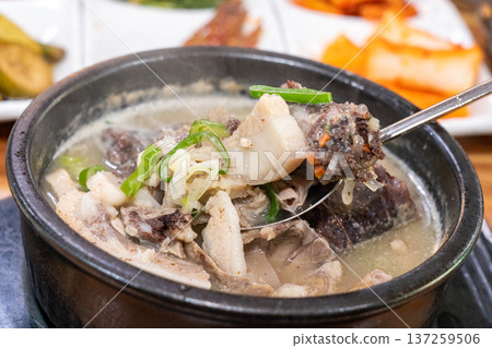 Traditional Korean Sundae Soup Bowl Traditional Korean Sundae Soup Bowl 137259506