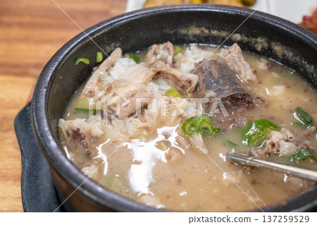 Traditional Korean Sundae Soup Bowl 137259529