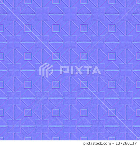 Textured Geometric Tile Normal Map 137260137