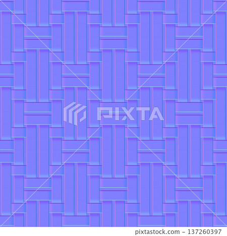 Woven Interlaced Pattern Normal Map for 3D 137260397