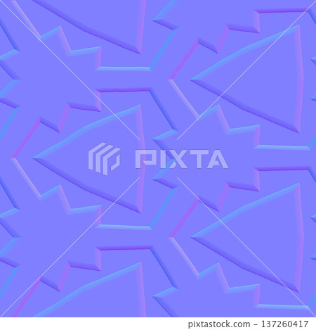 Modern Triangle Star Pattern Normal Map Texture 137260417