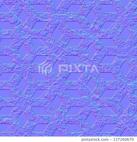 Textured Diamond Relief Normal Map Surface Textured Diamond Relief Normal Map Surface 137260670