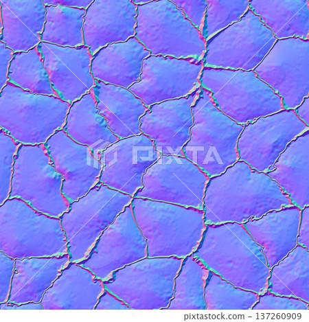 Irregular Stone Paving Blocks Normal Map 137260909