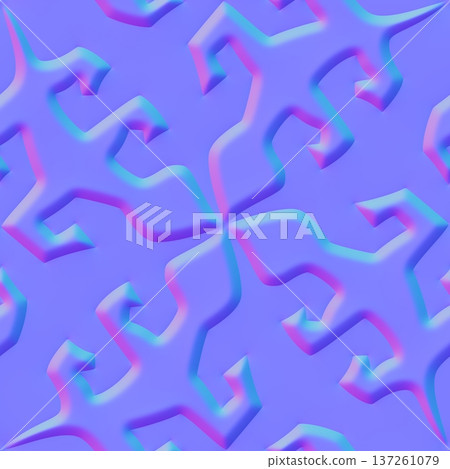 Normal Pattern Map Geometric Star Pattern 3D Normal Map Texture - Stock Illustration ...