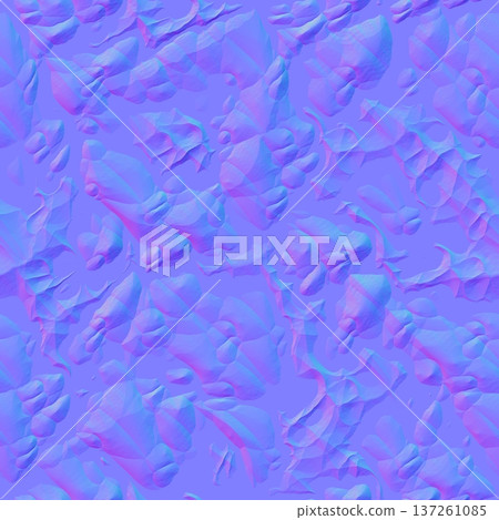 Jagged Rock Surface Texture Normal Map 137261085