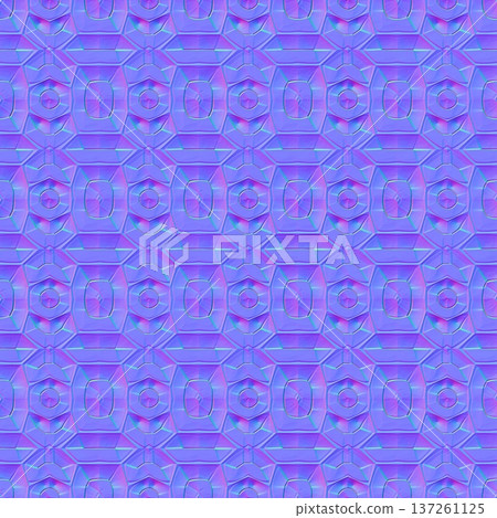 Beveled Geometric Tile Pattern Normal Map Beveled Geometric Tile Pattern Normal Map 137261125
