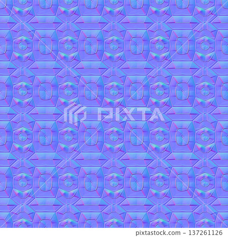 Decorative Beveled Geometry Normal Map Texture Decorative Beveled Geometry Normal Map Texture 137261126