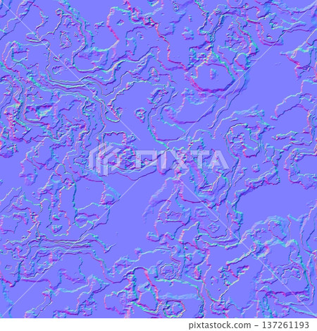 Detailed Topographic Terrain Normal Map Detailed Topographic Terrain Normal Map 137261193