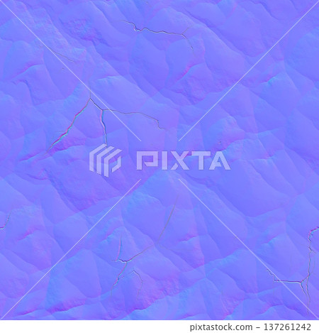 Cracked Rock Surface Normal Map Texture 137261242