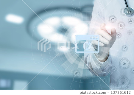 Touching the future of health Touching the future of health 137261612