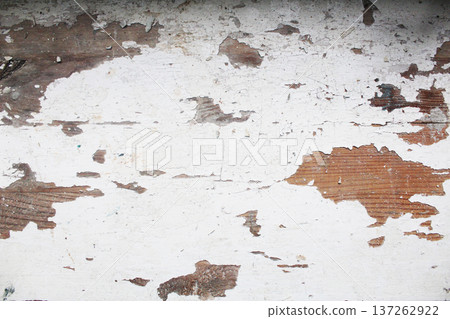 Decorative textured background flying paint from wooden board. Decorative textured background flying paint from wooden board. 137262922