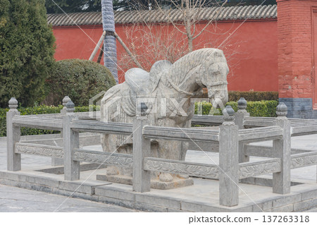 White Horse Temple, old Buddhist temple in Luoyang in Henan province in China White Horse Temple, old Buddhist temple in Luoyang in Henan province in China 137263318