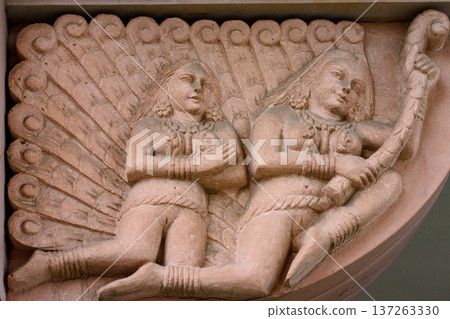 Indian-style Buddhist temple at White Horse Temple complex, old Buddhist temple in Luoyang in Henan province in China Indian-style Buddhist temple at White Horse Temple complex, old Buddhist temple in Luoyang in Henan province in China 137263330