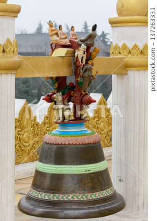 Thai-style Buddhist temple at White Horse Temple, old Buddhist temple in Luoyang in Henan province in China Thai-style Buddhist temple at White Horse Temple, old Buddhist temple in Luoyang in Henan province in China 137263331