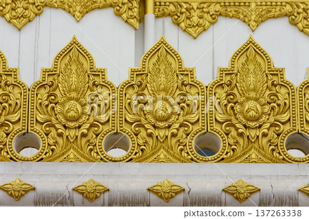 Thai-style Buddhist temple at White Horse Temple, old Buddhist temple in Luoyang in Henan province in China Thai-style Buddhist temple at White Horse Temple, old Buddhist temple in Luoyang in Henan province in China 137263338