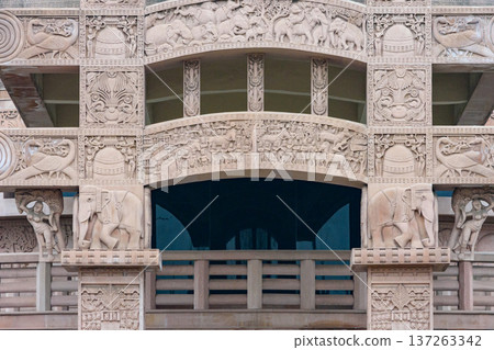Indian-style Buddhist temple at White Horse Temple complex, old Buddhist temple in Luoyang in Henan province in China Indian-style Buddhist temple at White Horse Temple complex, old Buddhist temple in Luoyang in Henan province in China 137263342