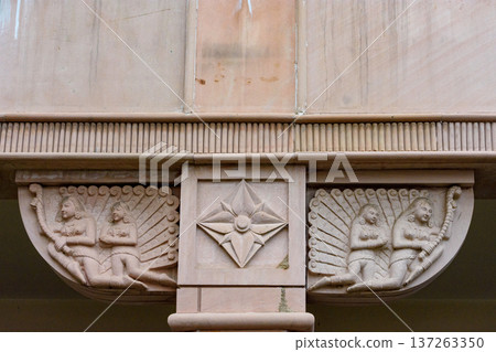 Indian-style Buddhist temple at White Horse Temple complex, old Buddhist temple in Luoyang in Henan province in China Indian-style Buddhist temple at White Horse Temple complex, old Buddhist temple in Luoyang in Henan province in China 137263350