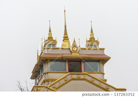 Thai-style Buddhist temple at White Horse Temple, old Buddhist temple in Luoyang in Henan province in China Thai-style Buddhist temple at White Horse Temple, old Buddhist temple in Luoyang in Henan province in China 137263352