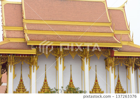 Thai-style Buddhist temple at White Horse Temple, old Buddhist temple in Luoyang in Henan province in China 137263376