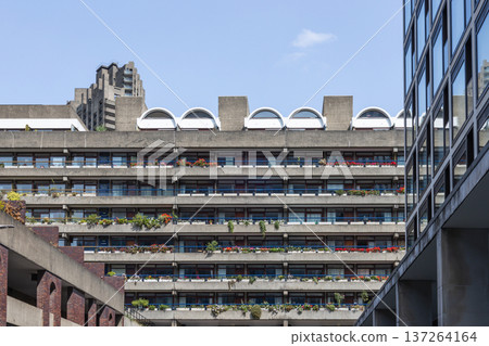 Barbican estate brutalist architecture in London 137264164