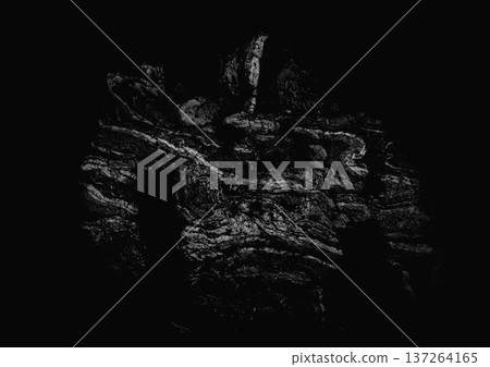 牆紙上的抽像水墨畫，描繪的是一個魔像 137264165