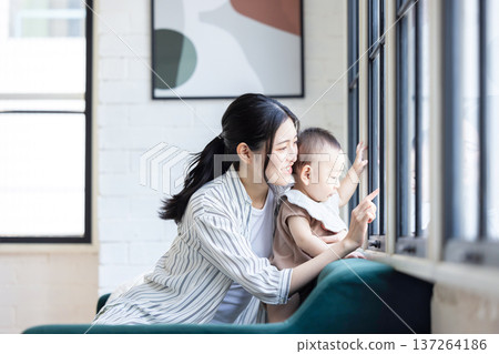 Baby and mother Baby and mother 137264186