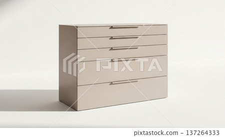 Modern Minimalist Wooden Dresser with Drawers. 137264333