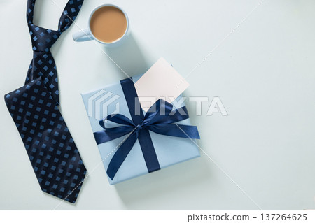 Gift box with blank card 137264625