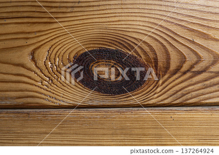Natural wooden board texture with visible grain pattern, rustic background 137264924