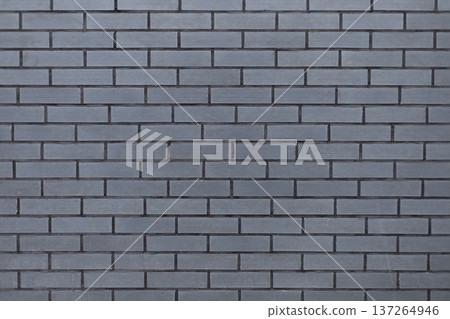 Grey wall texture imitating brickwork pattern, neutral background for design projects Grey wall texture imitating brickwork pattern, neutral background for design projects 137264946