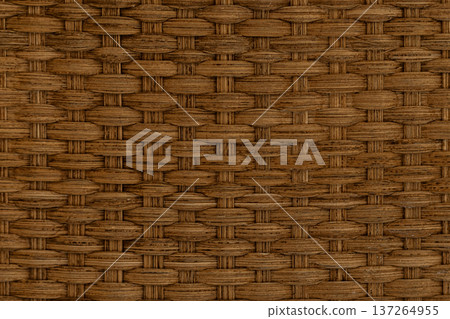 Close up of wicker basket weave pattern, rustic texture detail. Close up of wicker basket weave pattern, rustic texture detail. 137264955