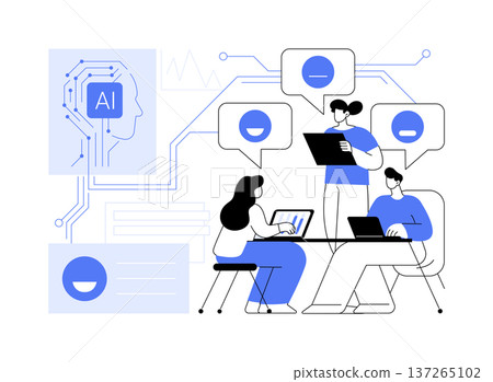 Team Sentiment Analysis Tools abstract concept vector illustration. Team Sentiment Analysis Tools abstract concept vector illustration. 137265102