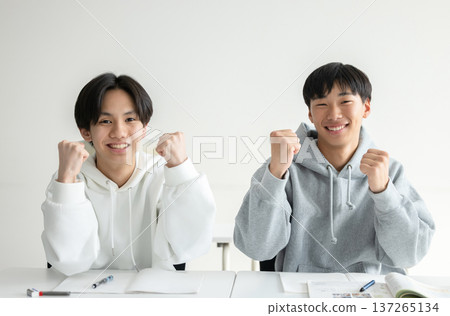 Students doing guts pose Students doing guts pose 137265134
