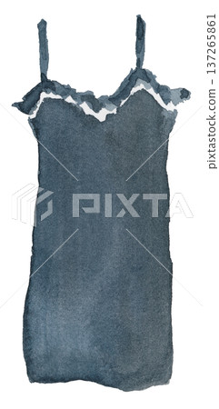 Illustration of a black slip (underwear) Illustration of a black slip (underwear) 137265861