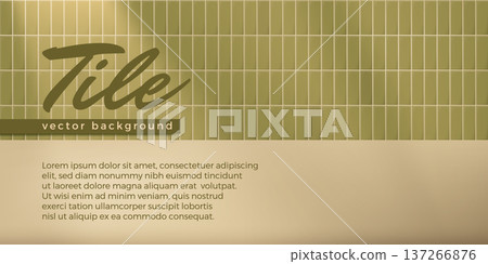 Green ceramic tile background Green ceramic tile background 137266876