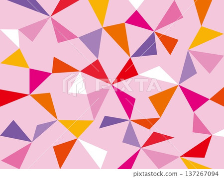 Geometric pattern, triangle, pink 137267094