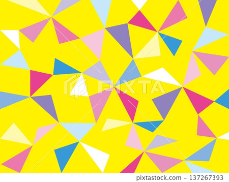 Geometric pattern, triangle, yellow Geometric pattern, triangle, yellow 137267393